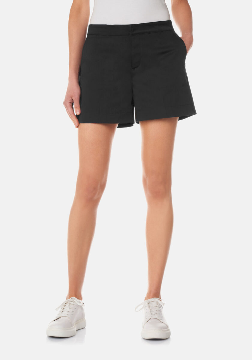 Shorts Classic in cotone Nero - vista frontale | Nicla