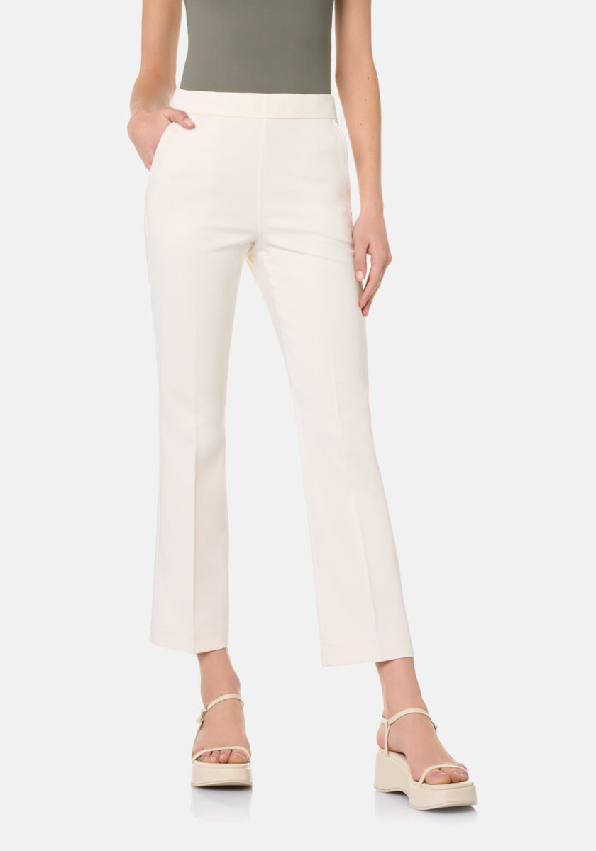 Pants Flare Bianco - vista frontale | Nicla
