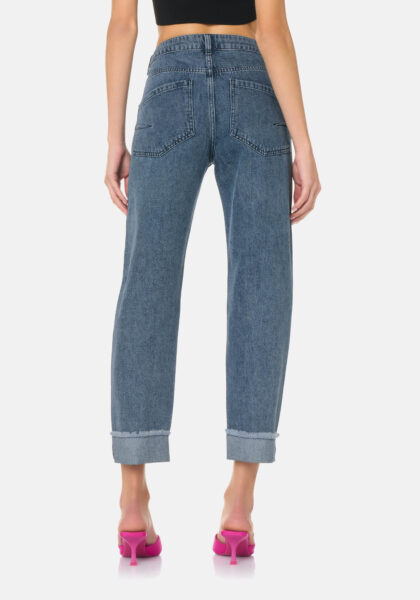 Pants Boyfriend Light Denim Blu - Nicla