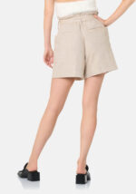 Shorts in lino-viscosa Beige - Nicla