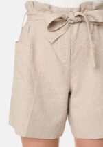 Shorts in lino-viscosa Beige - Nicla