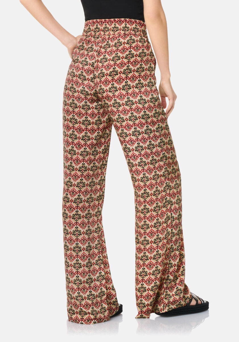 Pants Palazzo Fantasia Arabesque Multicolor - Nicla