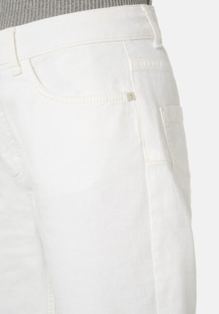 Pants Boyfriend Denim Stretch Bianco - Nicla