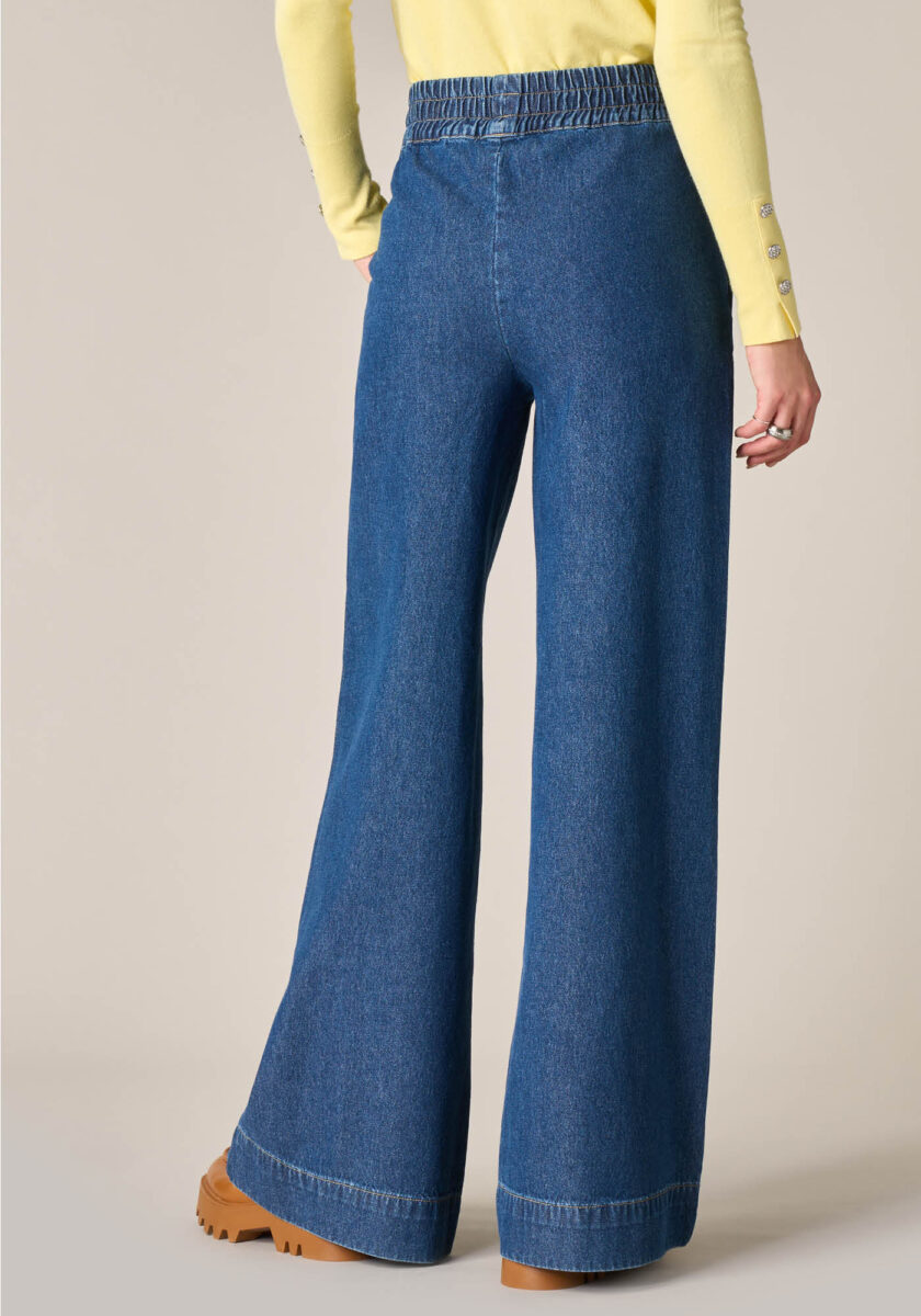 Pantaloni Palazzo in Denim  - Nicla