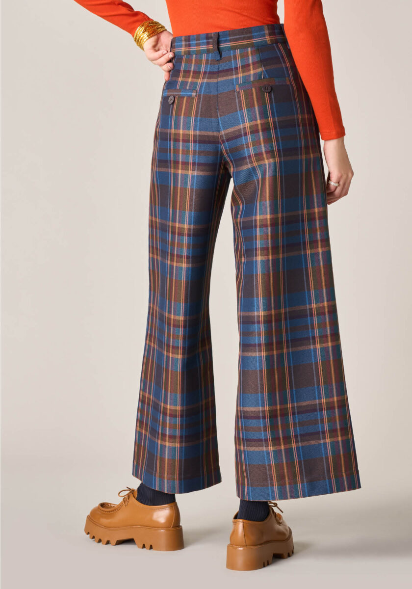 Cropped in tessuto check Multicolor - Nicla