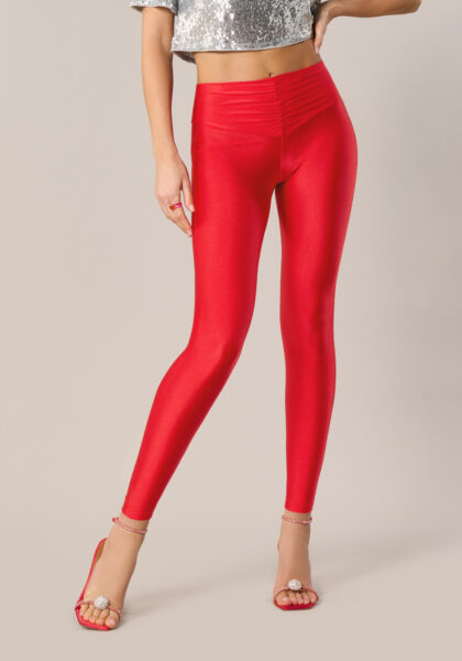 Leggins with Fancy Waist Rosso - vista frontale | Nicla
