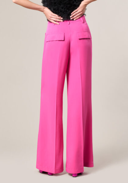 Pantaloni Wide Leg in Cadi Rosa - Nicla