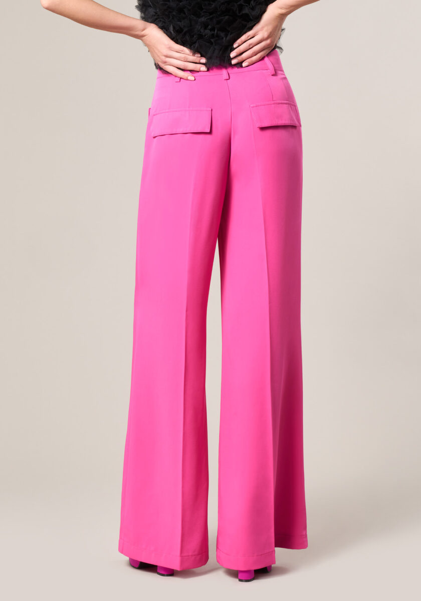 Pantaloni Wide Leg in Cadi Rosa - Nicla
