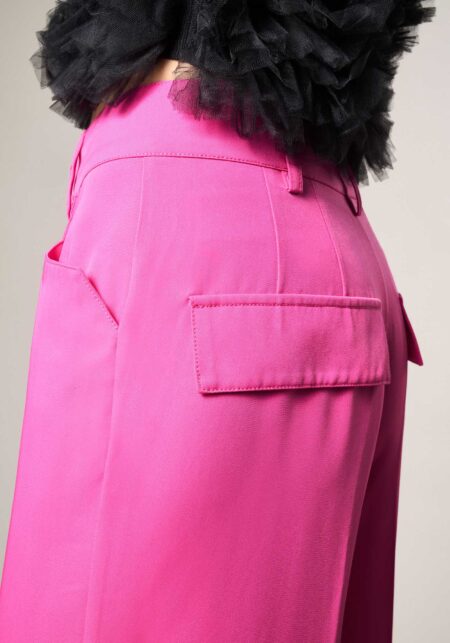 Pantaloni Wide Leg in Cadi Rosa - Nicla