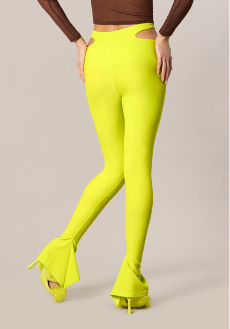 Leggings con Cut Out Giallo - Nicla
