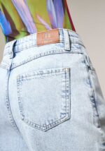 Pantaloni Straigh in Denim Blu - Nicla