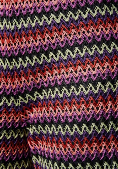 Pantaloni Wide Leg in Tessuto Raschel Multicolor - Nicla