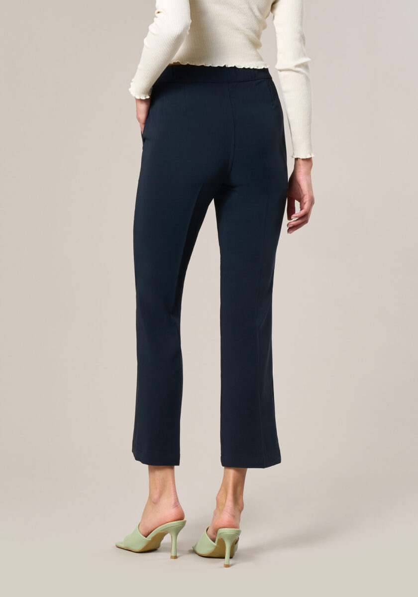 Pantaloni Flare in Tessuto Tecnico Blu - Nicla