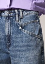 Pantaloni Straight in Denim con Strappi  - Nicla