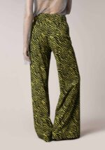 Pantaloni Wide Leg in Maglia Fantasia Animalier  - Nicla