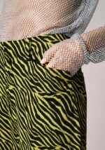 Pantaloni Wide Leg in Maglia Fantasia Animalier  - Nicla