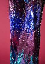 Pantaloni Palazzo in Paillettes Multicolor Multicolor - Nicla
