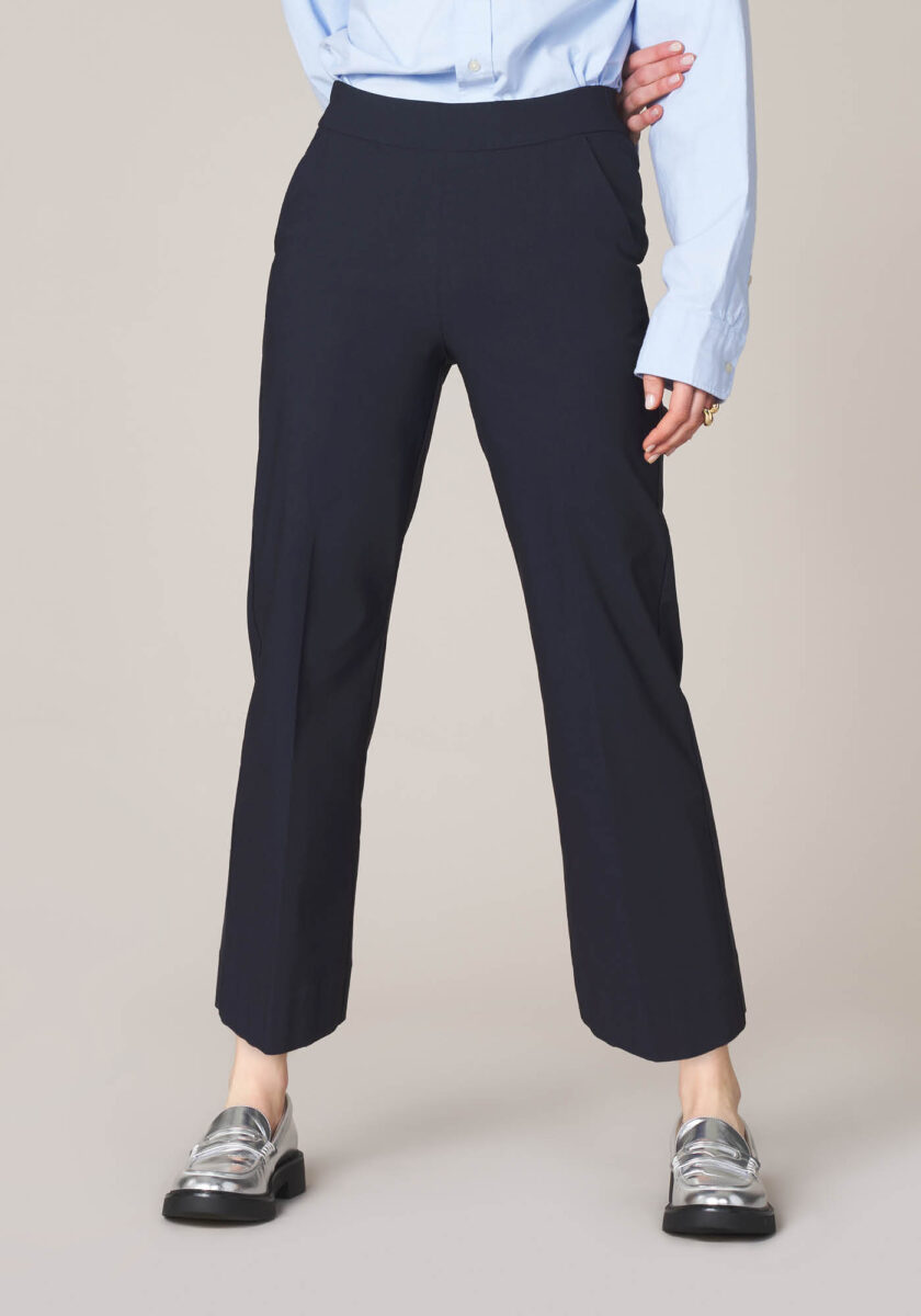 Pantaloni Classic In Misto Viscosa Stretch  - vista frontale | Nicla