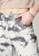 Pantaloni Wide Leg in Denim Tie-Dye  - Nicla