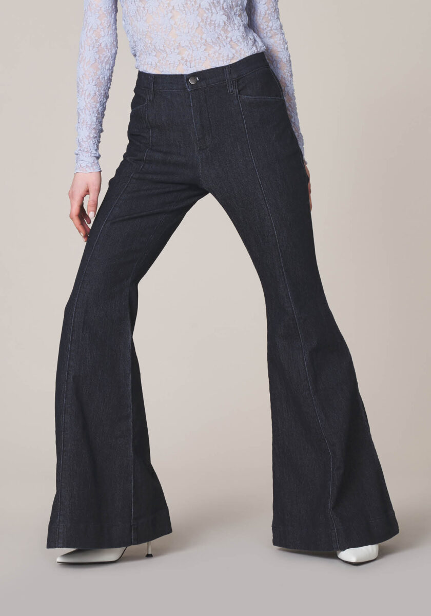 Pantaloni Bootcut in Denim  - vista frontale | Nicla