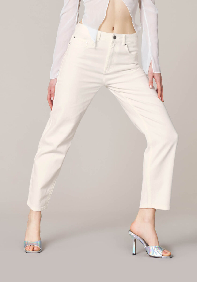 Pantaloni Straight In Denim Sovratinto  - vista frontale | Nicla