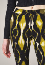 Pantaloni Flare in Viscosa Stampa Ikat  - Nicla