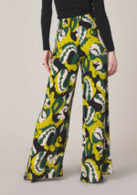 Pantaloni Wide Leg in Viscosa Stampa Seventies  - Nicla